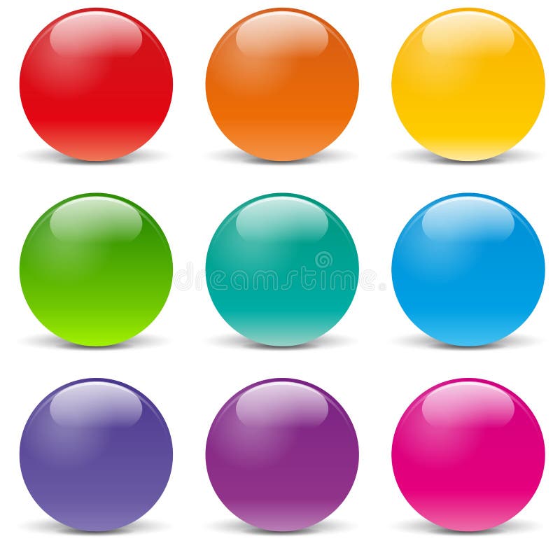 Vector sphere icons stock illustration