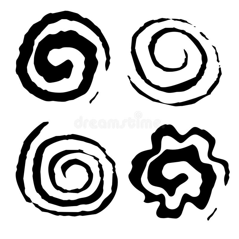 Vector Splats & Swirls royalty free illustration Vector Splats & Swirls royalty free illustration
