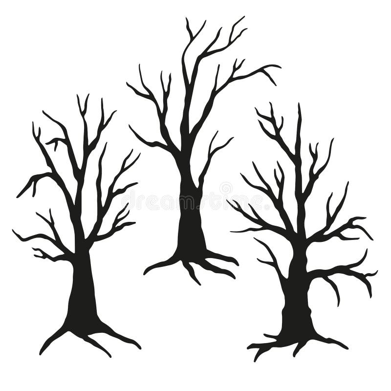 Vector Spooky Tree Silhouette For Halloween Template Stock Vector Illustration Of Pumpkin Scary Vector Spooky Tree Silhouette For Halloween Template Stock Vector Illustration Of Pumpkin Scary