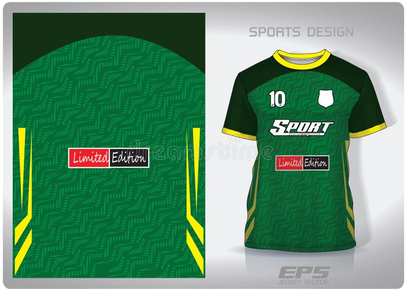 Buy Jersey Design on X: Yellow and Dark Green Striped Soccer Jersey Design    / X