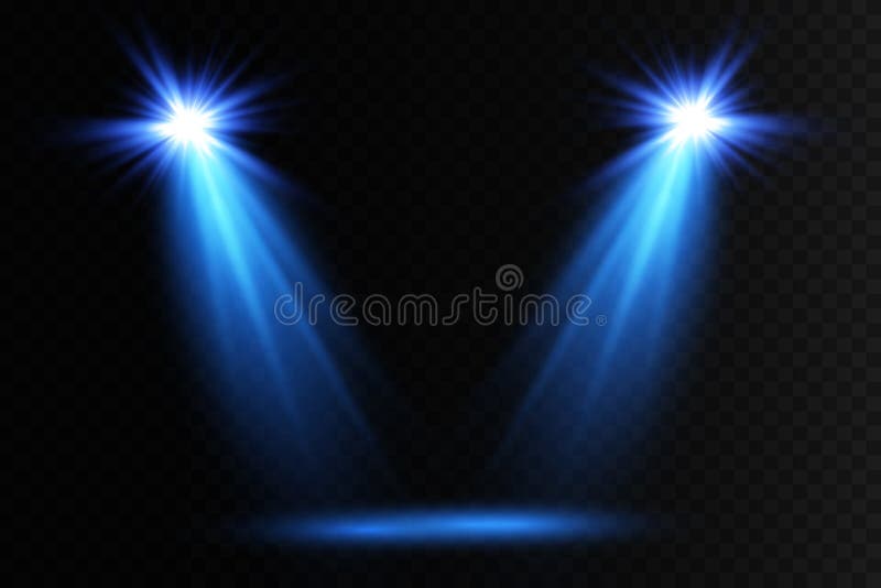 Vector Spotlights. Scene. Light Effects. Glow Light Effect. Vector
