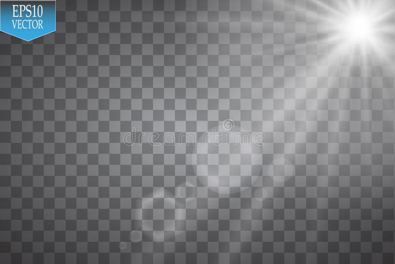Vector Spotlights. Scene. Light Effects.Vector transparent sunlight special lens flare light effect. Sun flash with rays royalty free illustration Vector Spotlights. Scene. Light Effects.Vector transparent sunlight special lens flare light effect. Sun flash with rays royalty free illustration