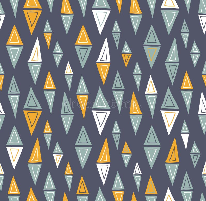 Vector stammen geïnspireerd naadloos geometrisch patroon vector illustratie Vector stammen geïnspireerd naadloos geometrisch patroon vector illustratie
