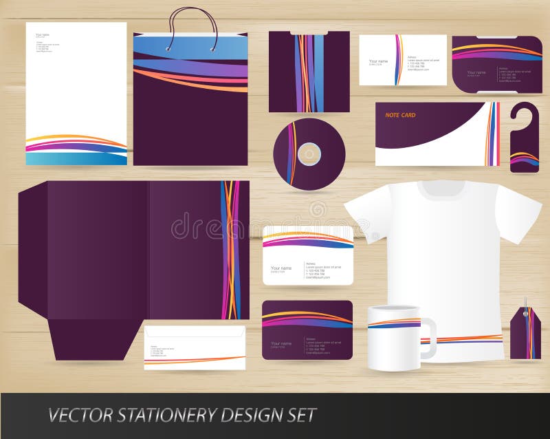 Download Vector Stationery Design Set Stock Vector - Illustration ...