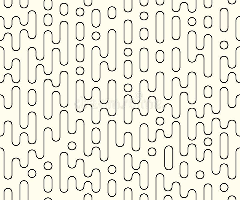 Vector stroke repeatable concept of halftone lines, round shapes empty. Seamless stripes not filled, overlay, pattern. Isolated. vector illustration Vector stroke repeatable concept of halftone lines, round shapes empty. Seamless stripes not filled, overlay, pattern. Isolated. vector illustration