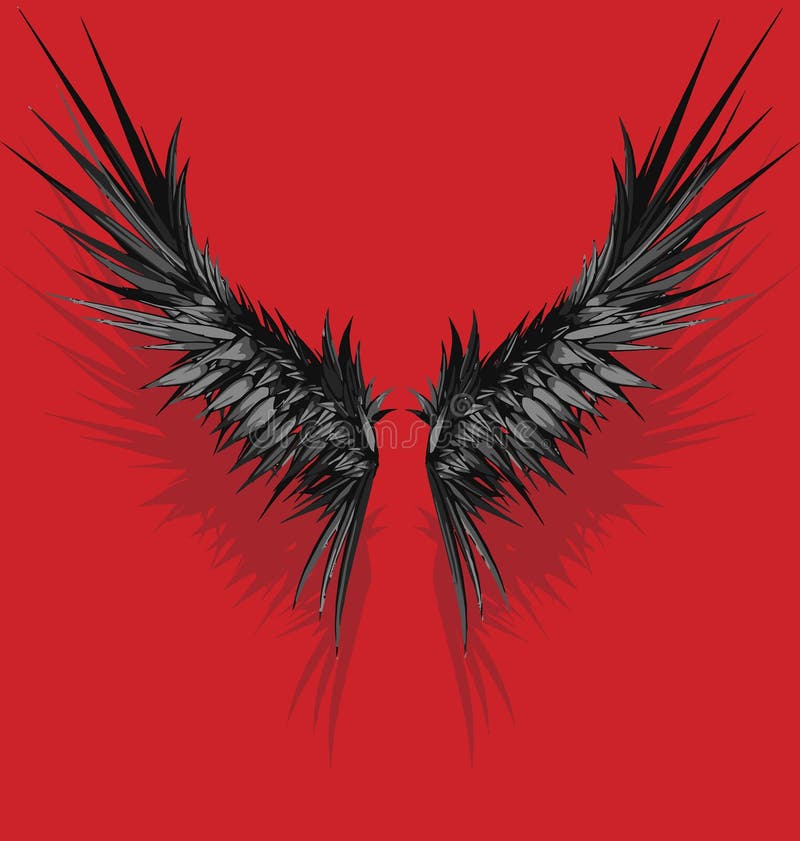 Vector style wings stock vector. Illustration of bird 7720925