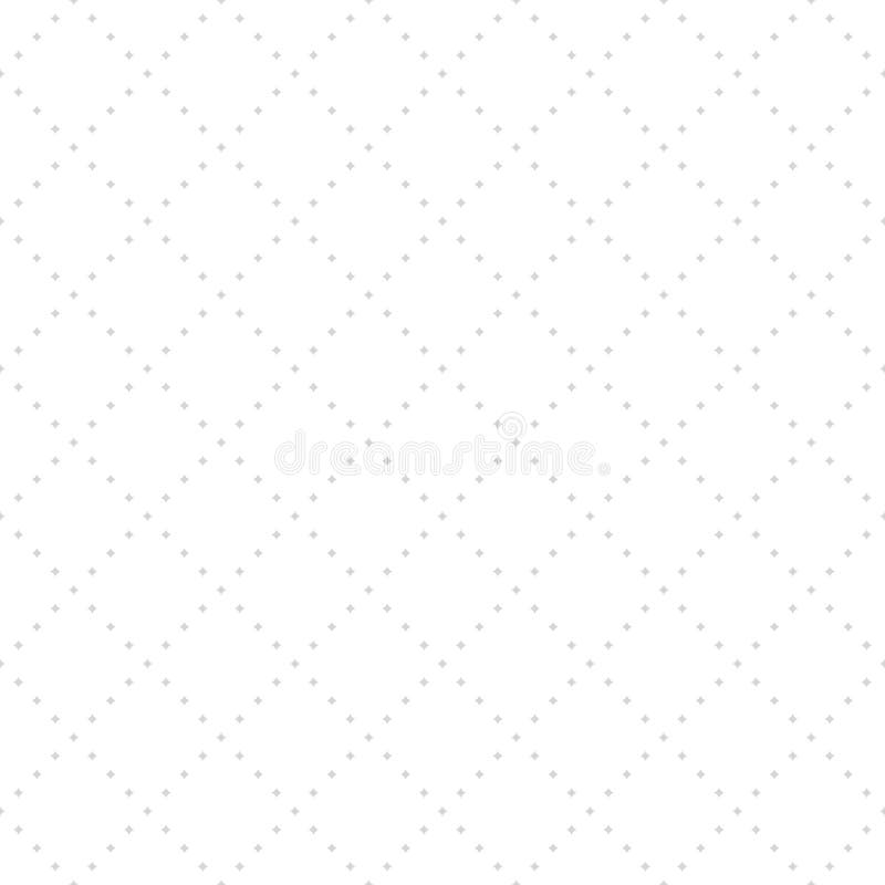 Vector subtiel patroon met uiterst kleine stervormen in vierkant net Wit en beige royalty-vrije illustratie Vector subtiel patroon met uiterst kleine stervormen in vierkant net Wit en beige royalty-vrije illustratie