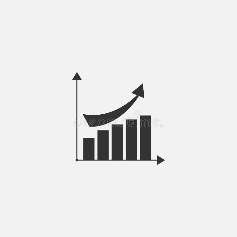 Vector symbol of diagram web line icon vector illustration