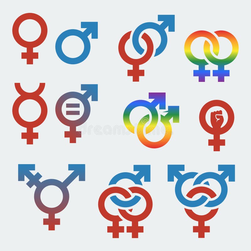 Vector Symbols Of Sexual Orientation And Gender Stock Vector Image 