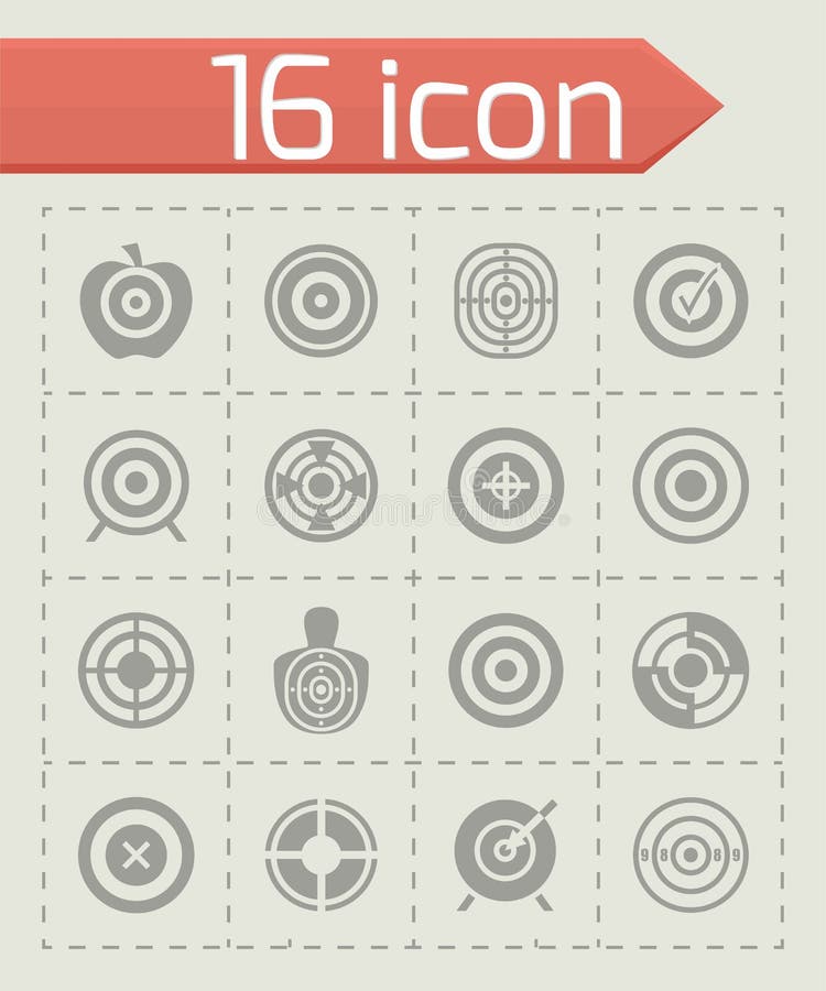 Vector Target icon set vector illustration