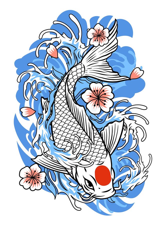 110 Best Japanese Koi Fish Tattoo Designs and Drawings  Koi tattoo design Japanese  koi fish tattoo Koi tattoo