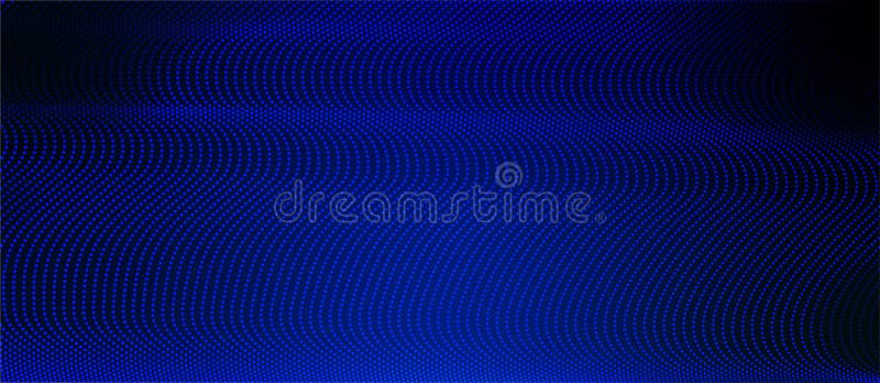 Vector Technological Dots Mesh in dunkelblauem Hintergrundbanner stock abbildung