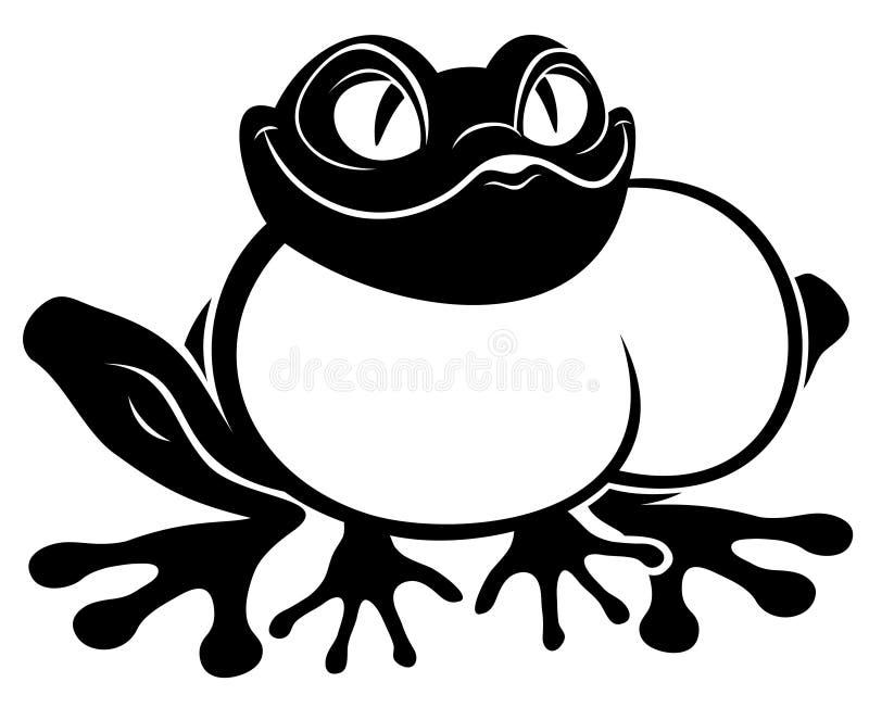 Vector Teken Kikker royalty-vrije illustratie Vector Teken Kikker royalty-vrije illustratie
