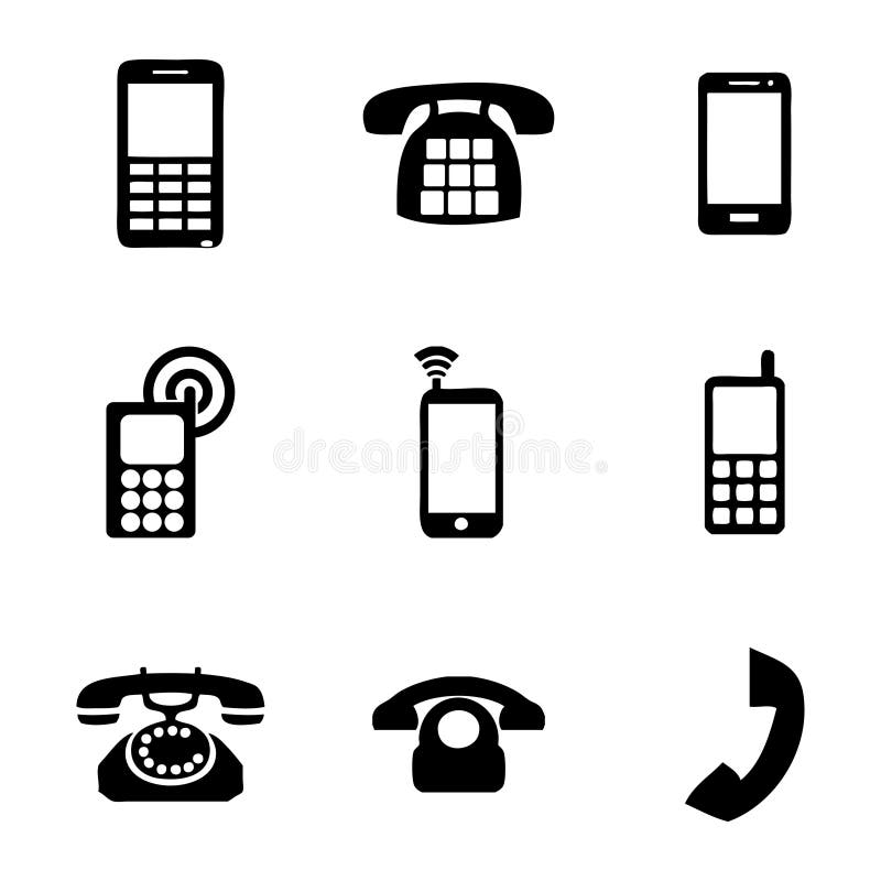 Vector telephone stock vector. Illustration of classic - 32251696