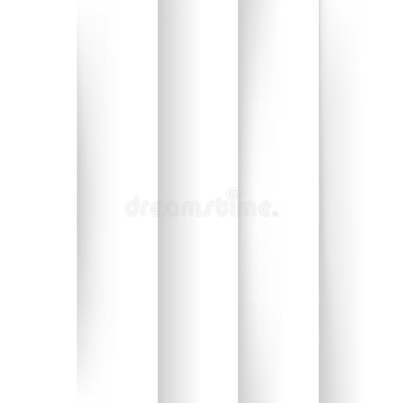 Template four simple vertical soft shadow for your element design stock illustration