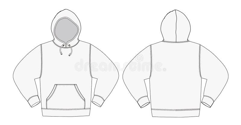 White Hooded Sweatshirt With Sports Trousers. Active Sport Wear Hoodie ...