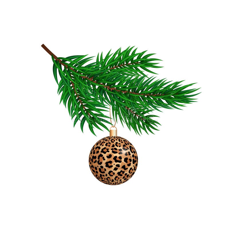 Leopard ball ornaments - 4”