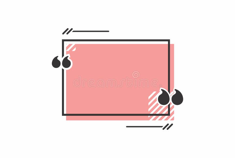 Vector Template of Quote Forms. Bright Vivid Backgrounds. Empty Colorful  Speech Frame Stock Vector - Illustration of border, design: 138410593