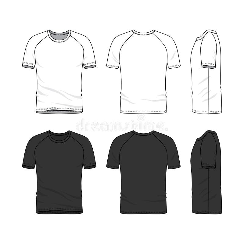 Download Vector Templates Of Blank T Shirt Stock Vector Illustration Of Garment Store 94728962