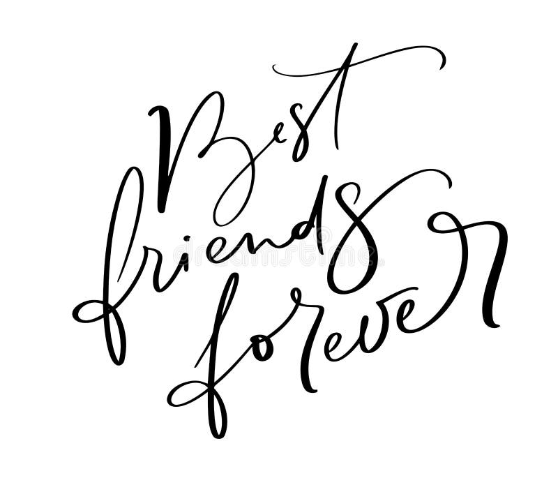 BFF - Best Friends Forever. Illustration Stock Illustration - Illustration  of message, beautiful: 150968484