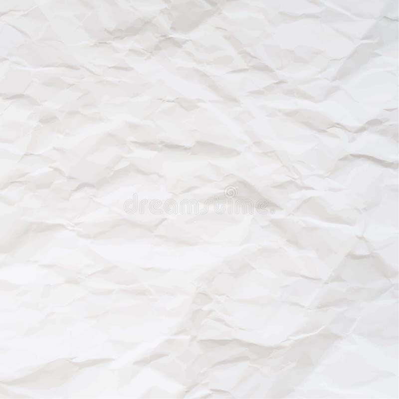 Vector texture of crumpled paper. Realistic illustration.