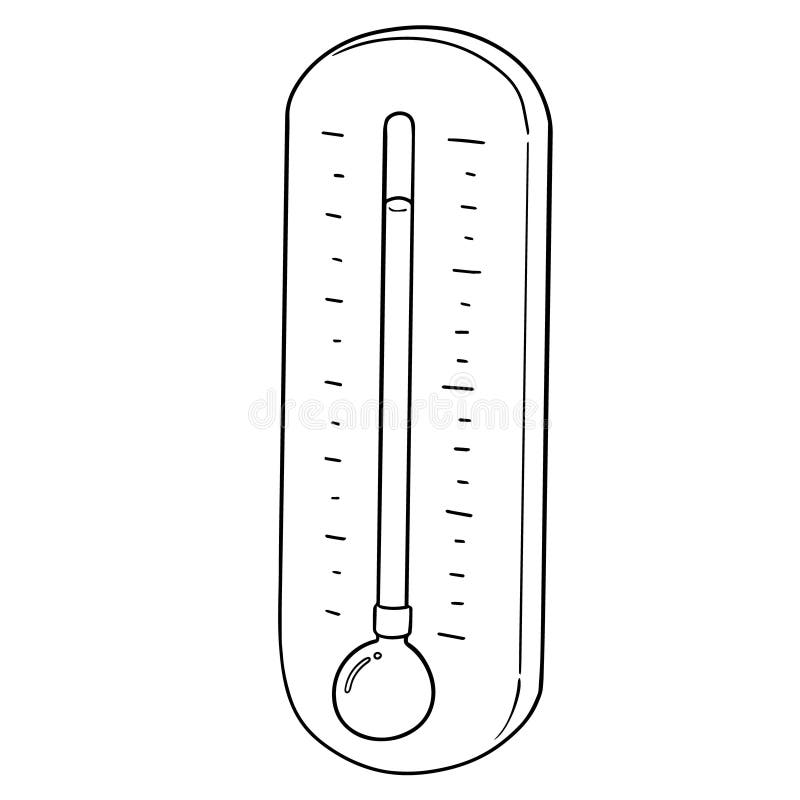 Vector thermometer stock vector. Illustration of thermometer 17845405