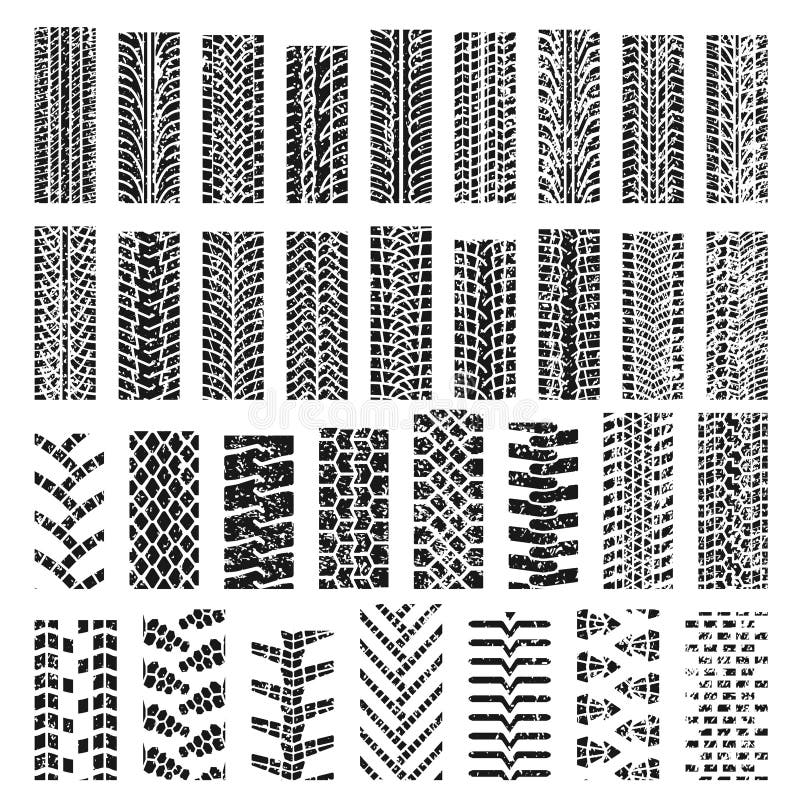 Vector tire tracks