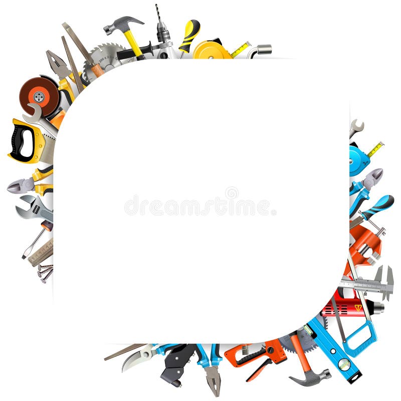 Construction Tools Border Clip Art