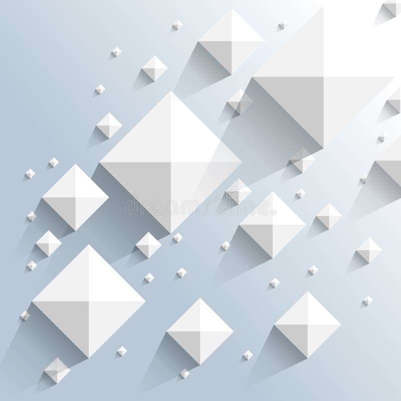Vector top view pyramid elements background