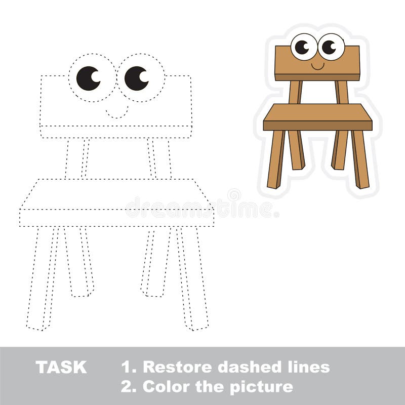 Furniture Worksheet Stock Illustrations – 266 Furniture Worksheet