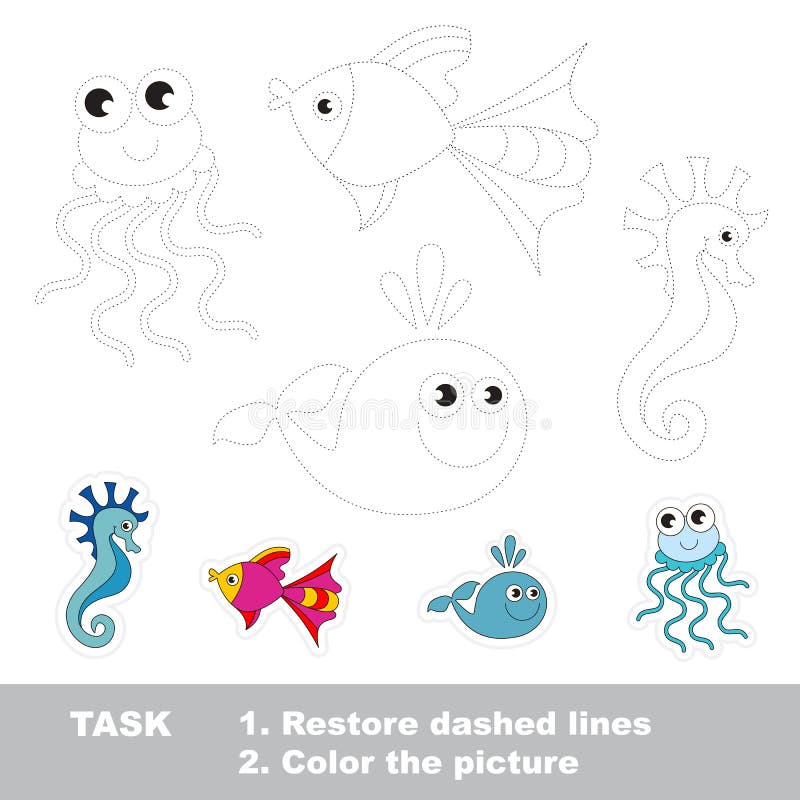 Tracing Fish Stock Illustrations – 785 Tracing Fish Stock Illustrations,  Vectors & Clipart - Dreamstime