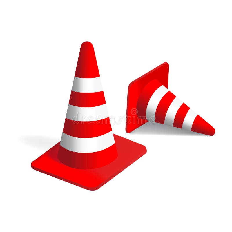 Vector traffic Cones stock vector. Illustration of safety 19211327