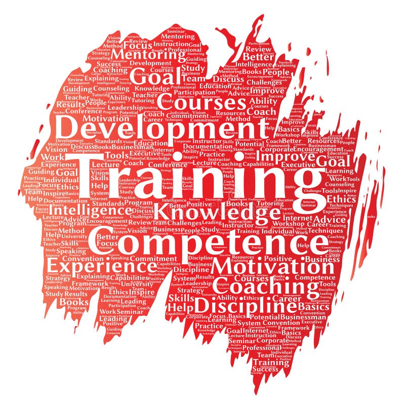 Vector training, coaching or learning, study p stock illustration