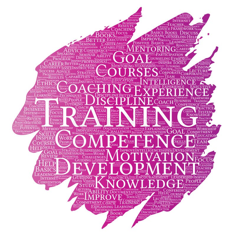 Vector training, coaching or learning, study paint brush vector illustration