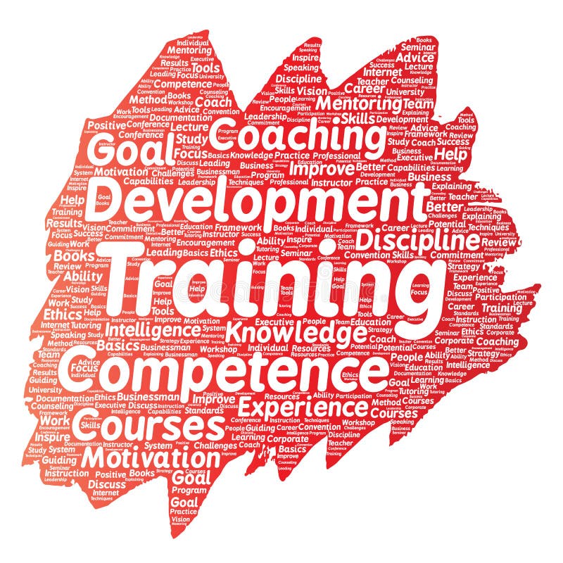 Vector training, coaching or learning, study royalty free illustration