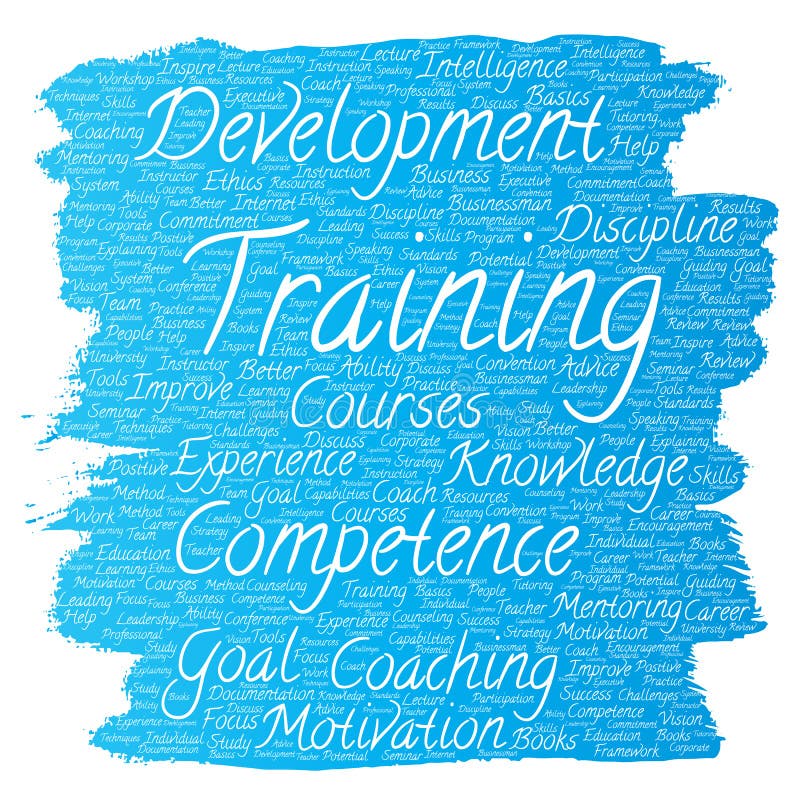 Vector training, coaching or learning, study vector illustration