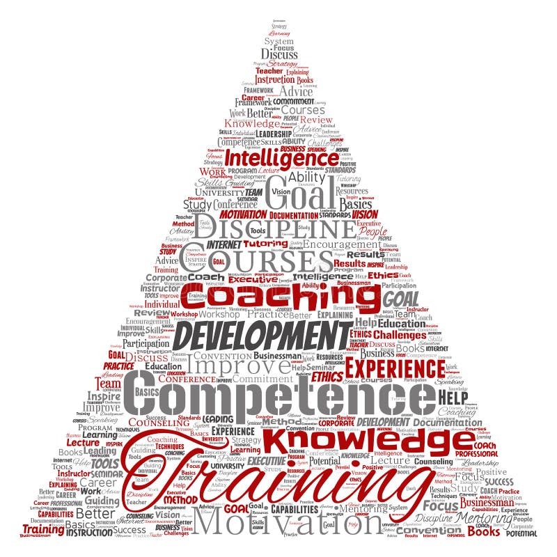 Vector training, coaching or learning, study royalty free illustration