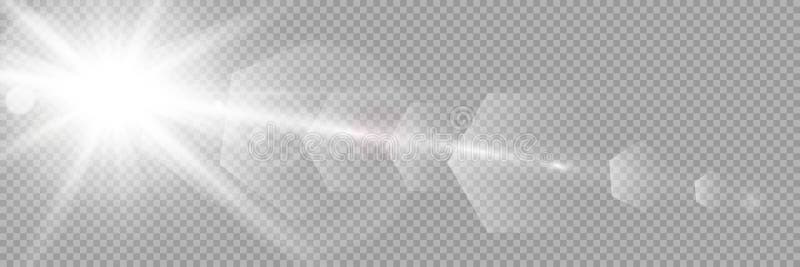 Vector transparent sunlight special lens flare light effect. Stock royalty free vector illustration. PNG.