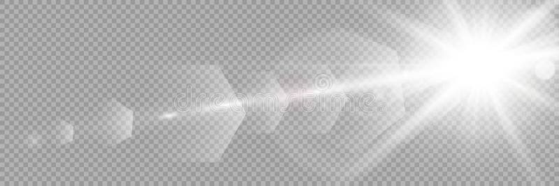 Vector transparent sunlight special lens flare light effect. Stock royalty free vector illustration. PNG.