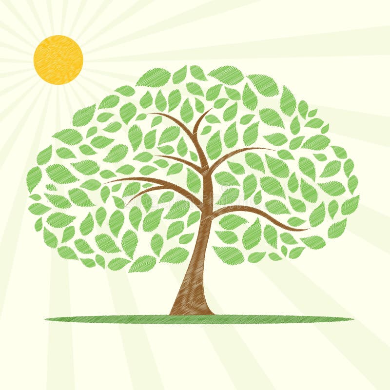 Vector tree stock illustration