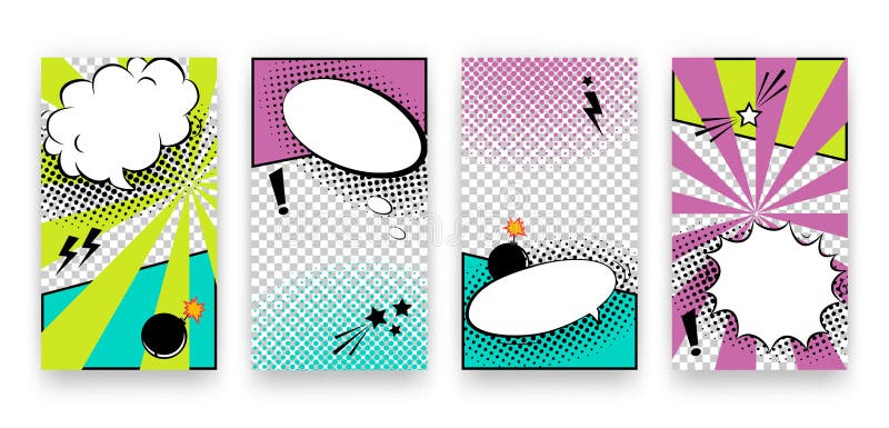 Vector trendy editable set of templates for social media networks stories. Modern design backgrounds for flyers, cards royalty free illustration Vector trendy editable set of templates for social media networks stories. Modern design backgrounds for flyers, cards royalty free illustration