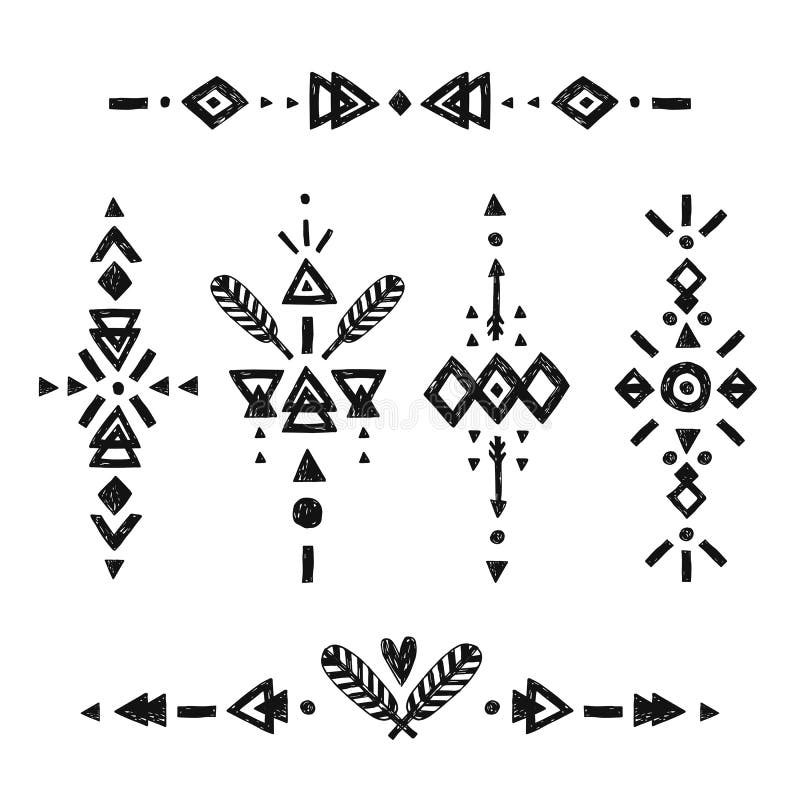 Vector Tribal elements stock vector. Illustration of arrow - 59831850