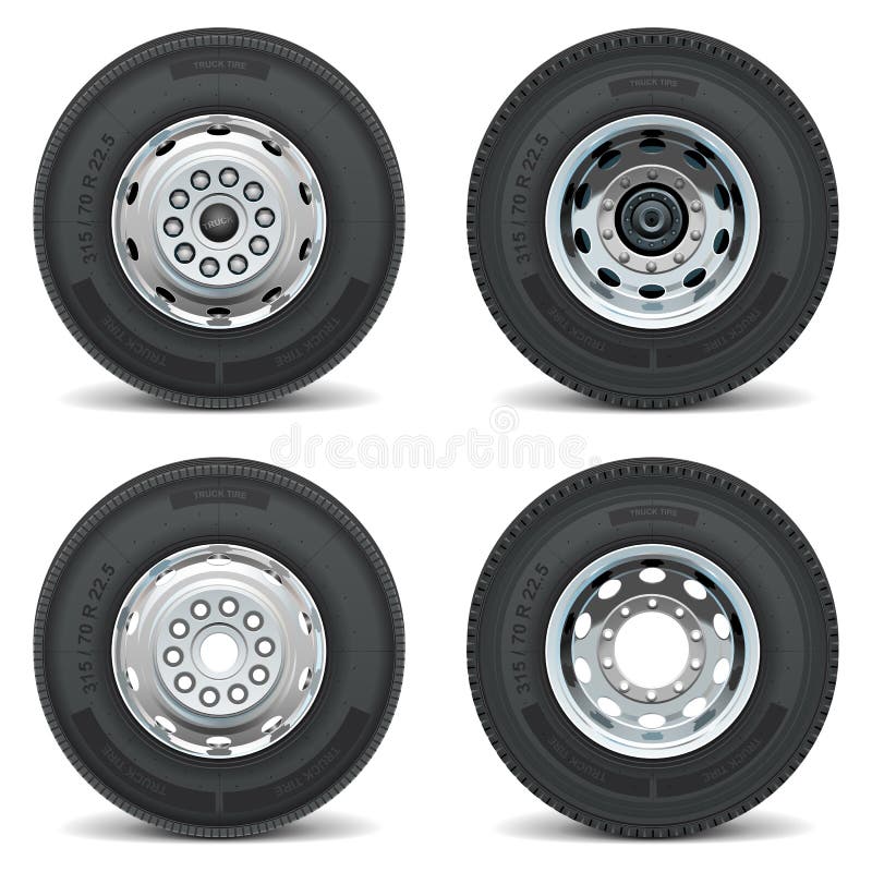 Vector truck tire icons royalty free illustration Vector truck tire icons royalty free illustration