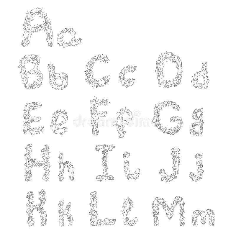 Vector typographic letters design for prints and decorations par stock illustration
