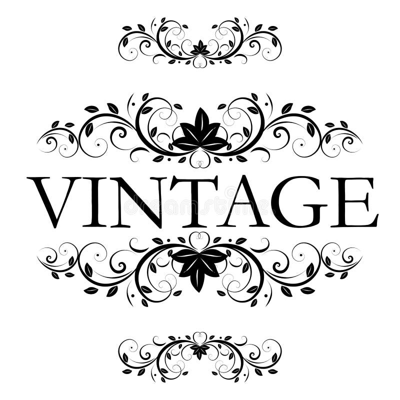 Vector vintage decor vector illustratie