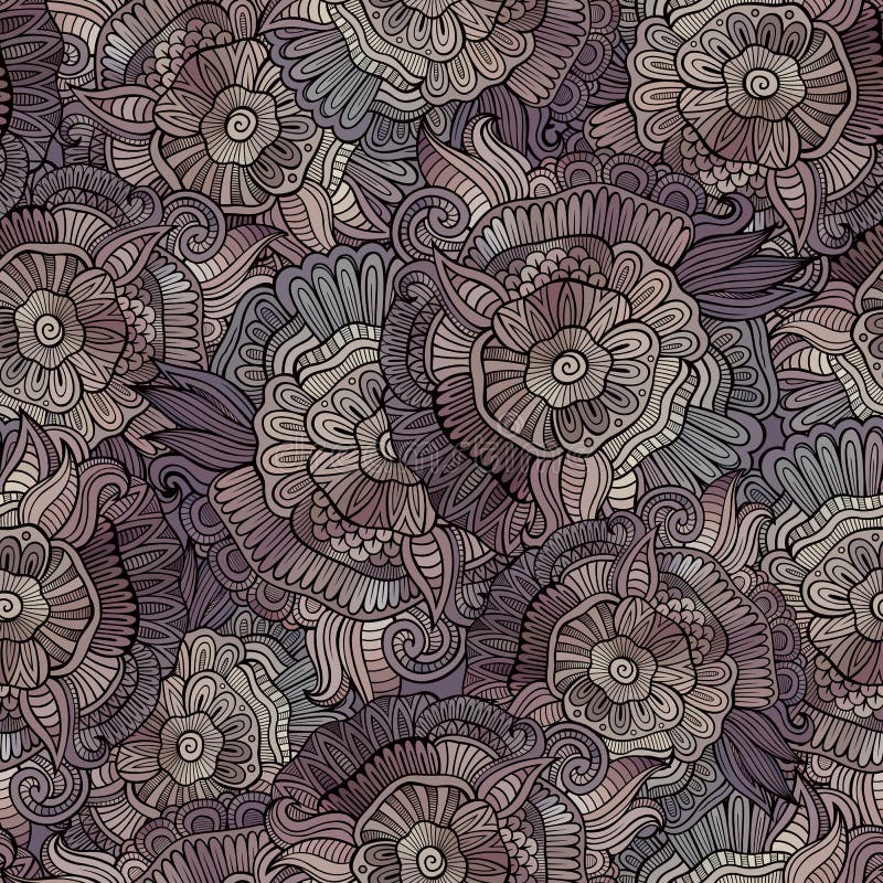 Vector uitstekend naadloos abstract bloemenpatroon vector illustratie Vector uitstekend naadloos abstract bloemenpatroon vector illustratie