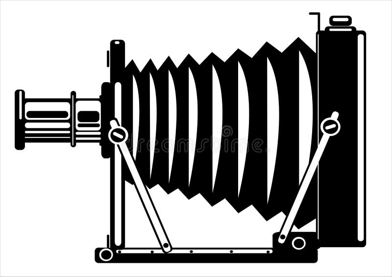 Vector vintage filmcamera geïsoleerd op wit vector illustratie
