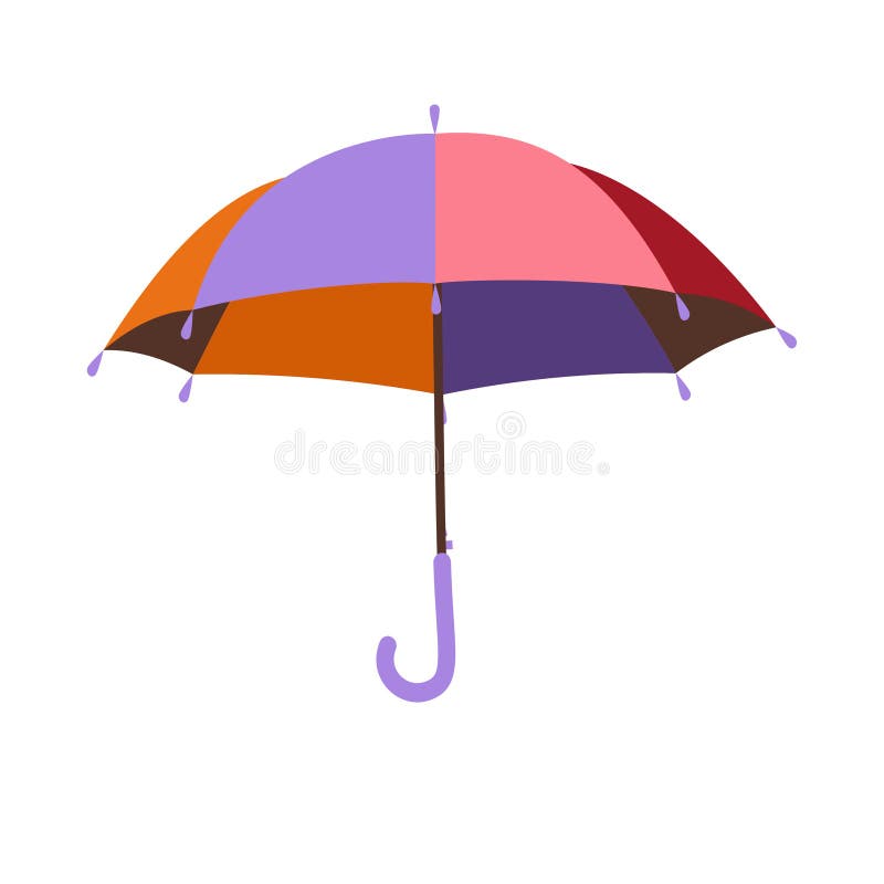 Vector Umbrella with Colourful Tent Stock Vector Illustration of