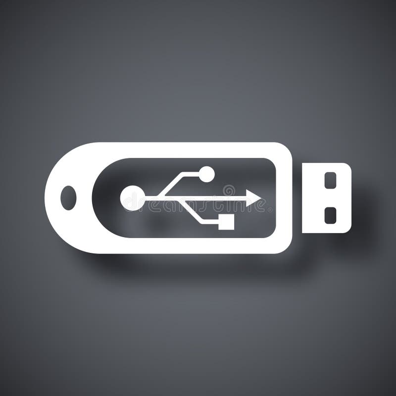 Vector usb flash drive icon