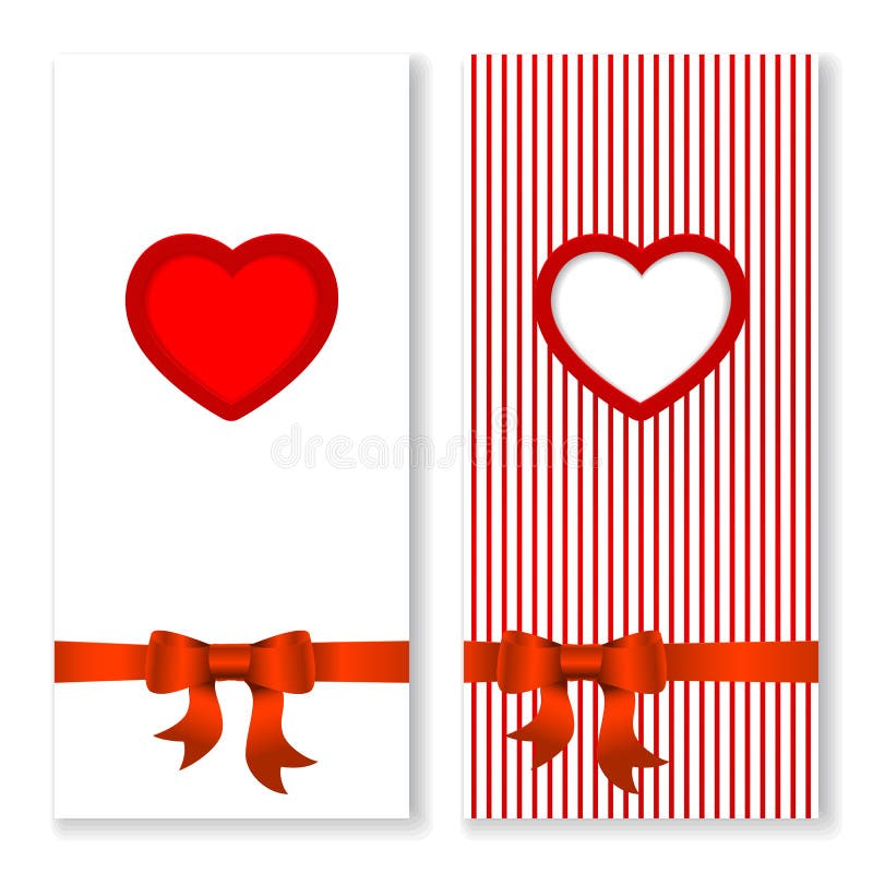 Vector Valentines day invitation card.